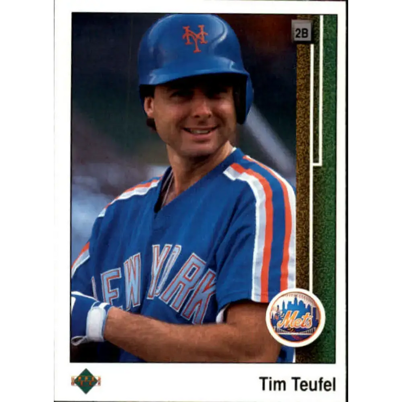 1989 Upper Deck #277 Tim Teufel NM-MT New York Mets Baseball Card - Baseball Card Single
