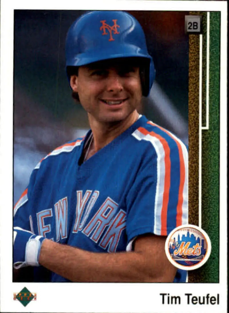 1989 Upper Deck #277 Tim Teufel NM-MT New York Mets Baseball Card - Baseball Card Single