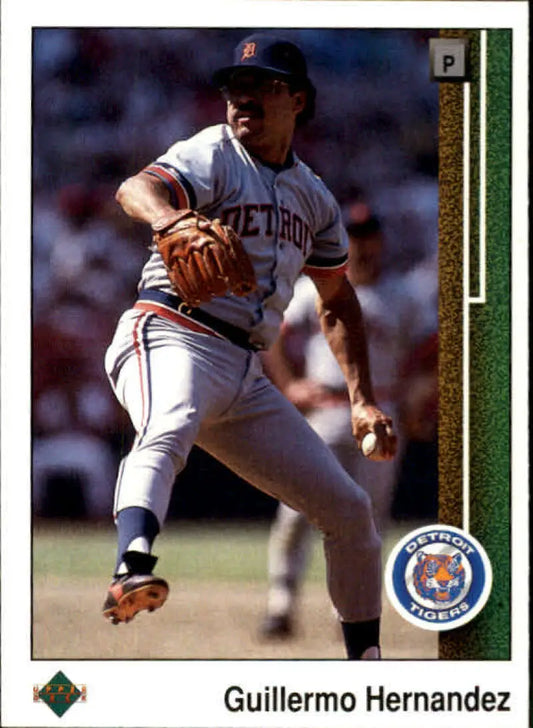 1989 Upper Deck #279 Guillermo Hernandez NM-MT Detroit Tigers Baseball Card - Baseball Card Single