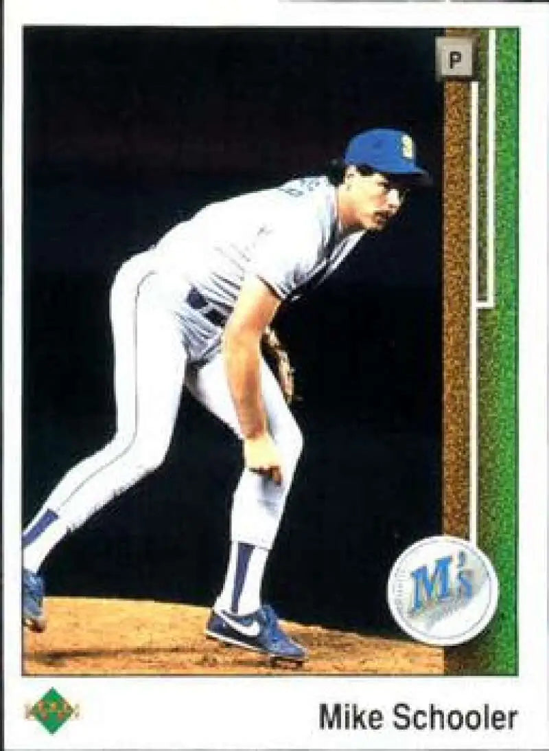 1989 Upper Deck #28 Mike Schooler NM-MT Seattle Mariners Baseball Card - Baseball Card Single