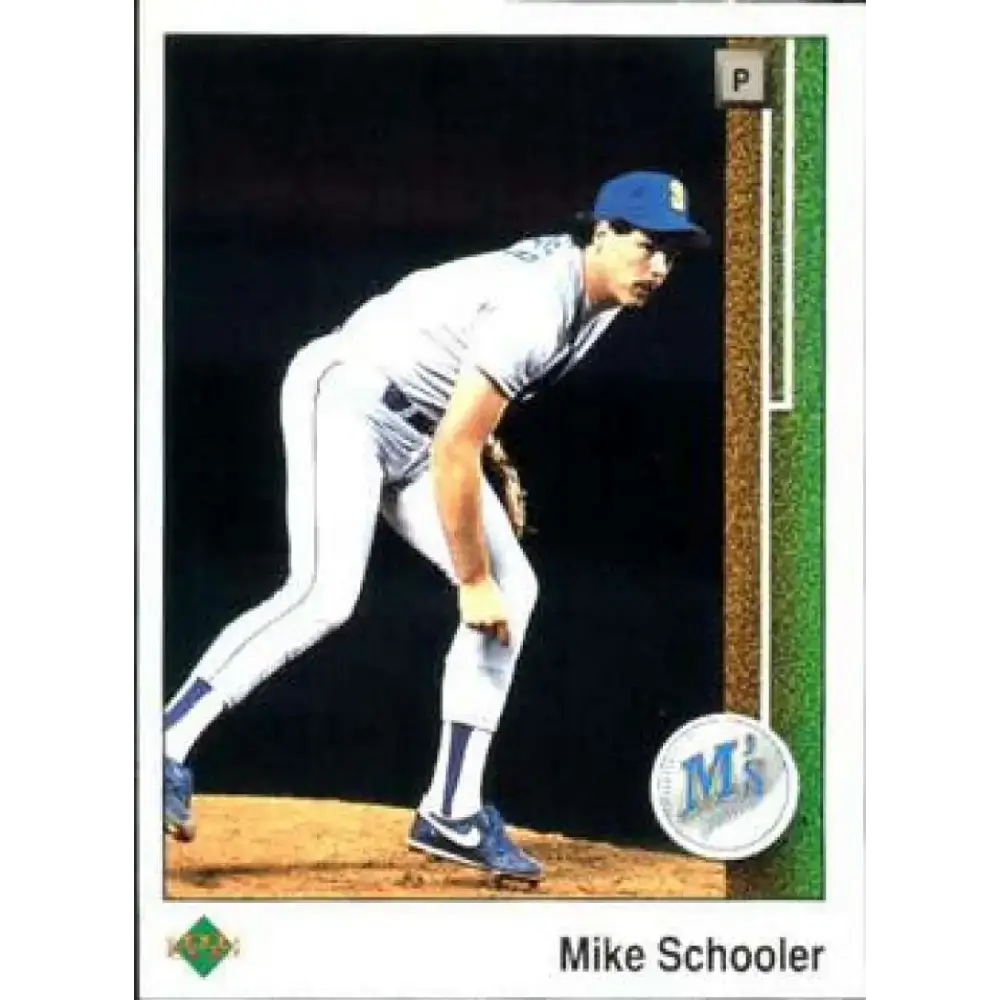 1989 Upper Deck #28 Mike Schooler NM-MT Seattle Mariners Baseball Card - Baseball Card Single