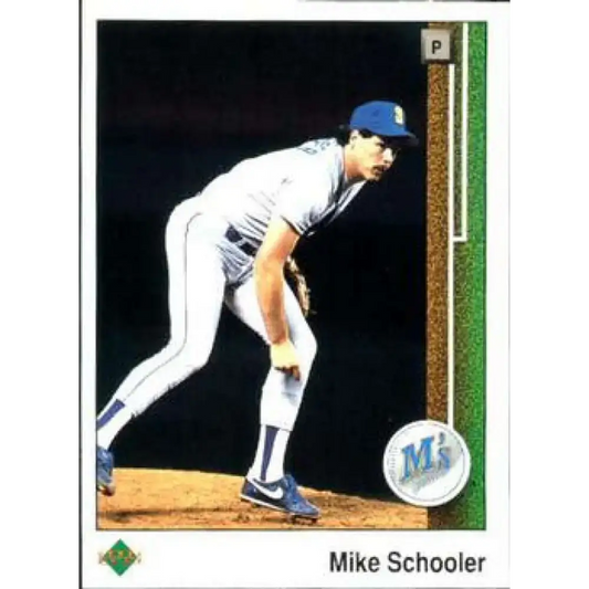 1989 Upper Deck #28 Mike Schooler NM-MT Seattle Mariners Baseball Card - Baseball Card Single