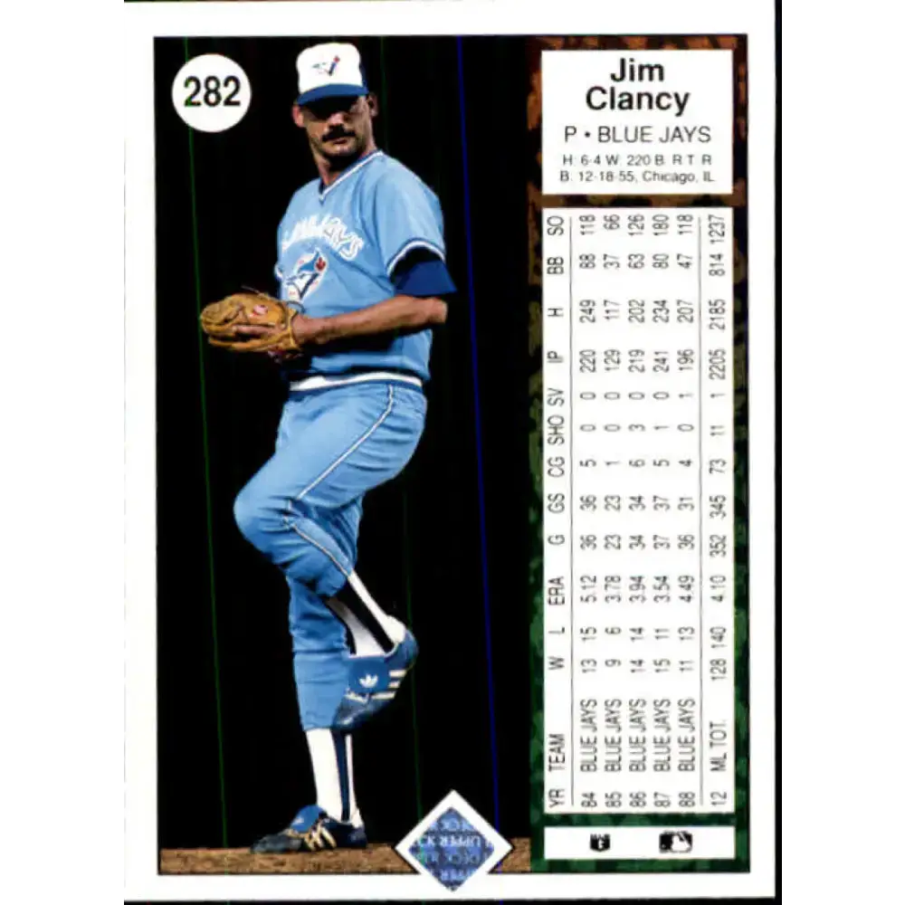 1989 Upper Deck #282 Jim Clancy NM-MT Toronto Blue Jays Baseball Card - Baseball Card Single