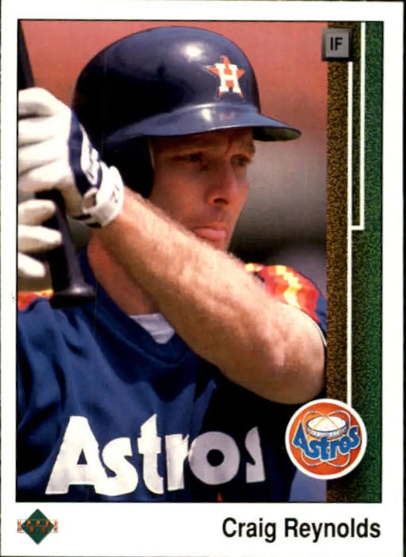1989 Upper Deck #284 Craig Reynolds NM-MT Houston Astros Baseball Card - Baseball Card Single