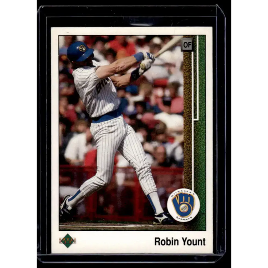 1989 Upper Deck #285 Robin Yount Milwaukee Brewers NM-MT Baseball Card - Baseball Card Single