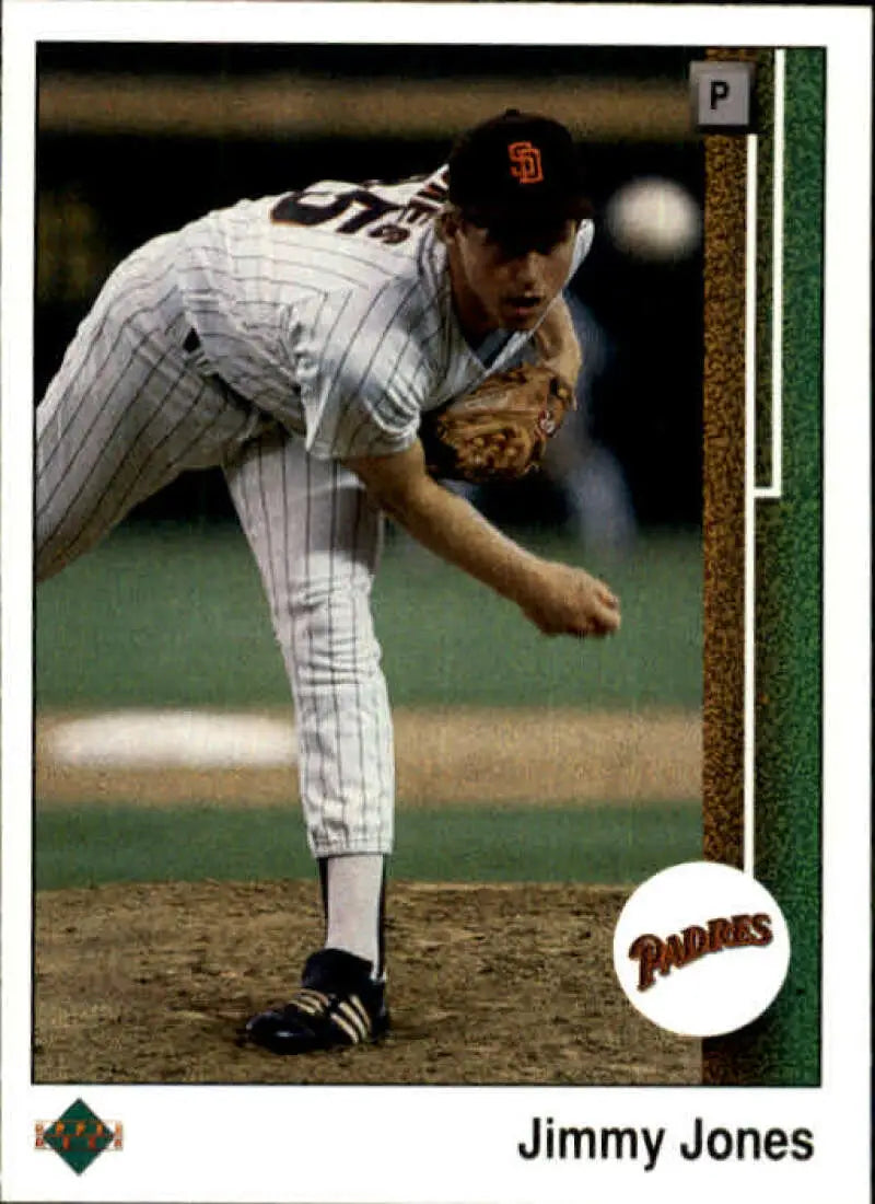 1989 Upper Deck #286 Jimmy Jones NM-MT San Diego Padres Baseball Card - Baseball Card Single