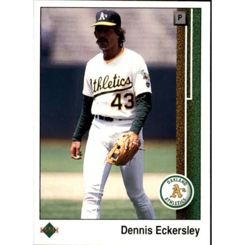 1989 Upper Deck #289 Dennis Eckersley NM-MT Oakland Athletics Baseball Card - Baseball Card Single