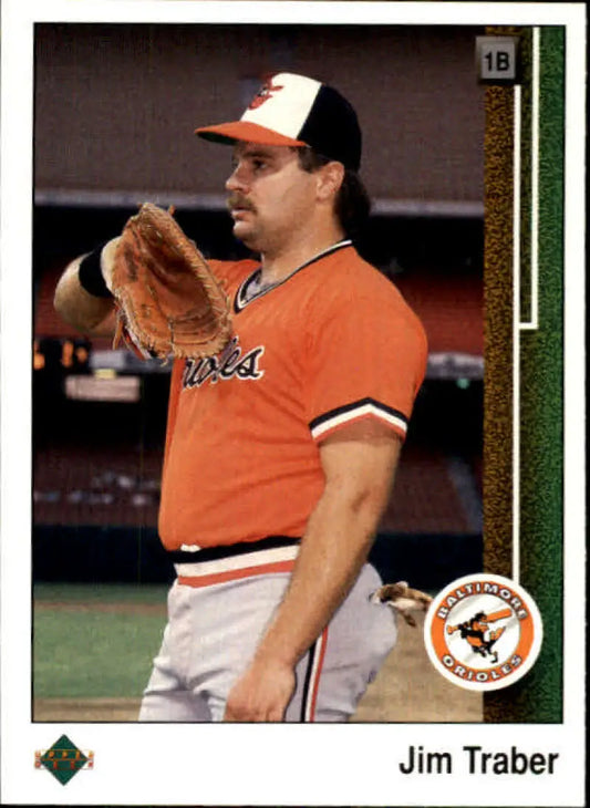 1989 Upper Deck #294 Jim Traber NM-MT Baltimore Orioles Baseball Card - Baseball Card Single