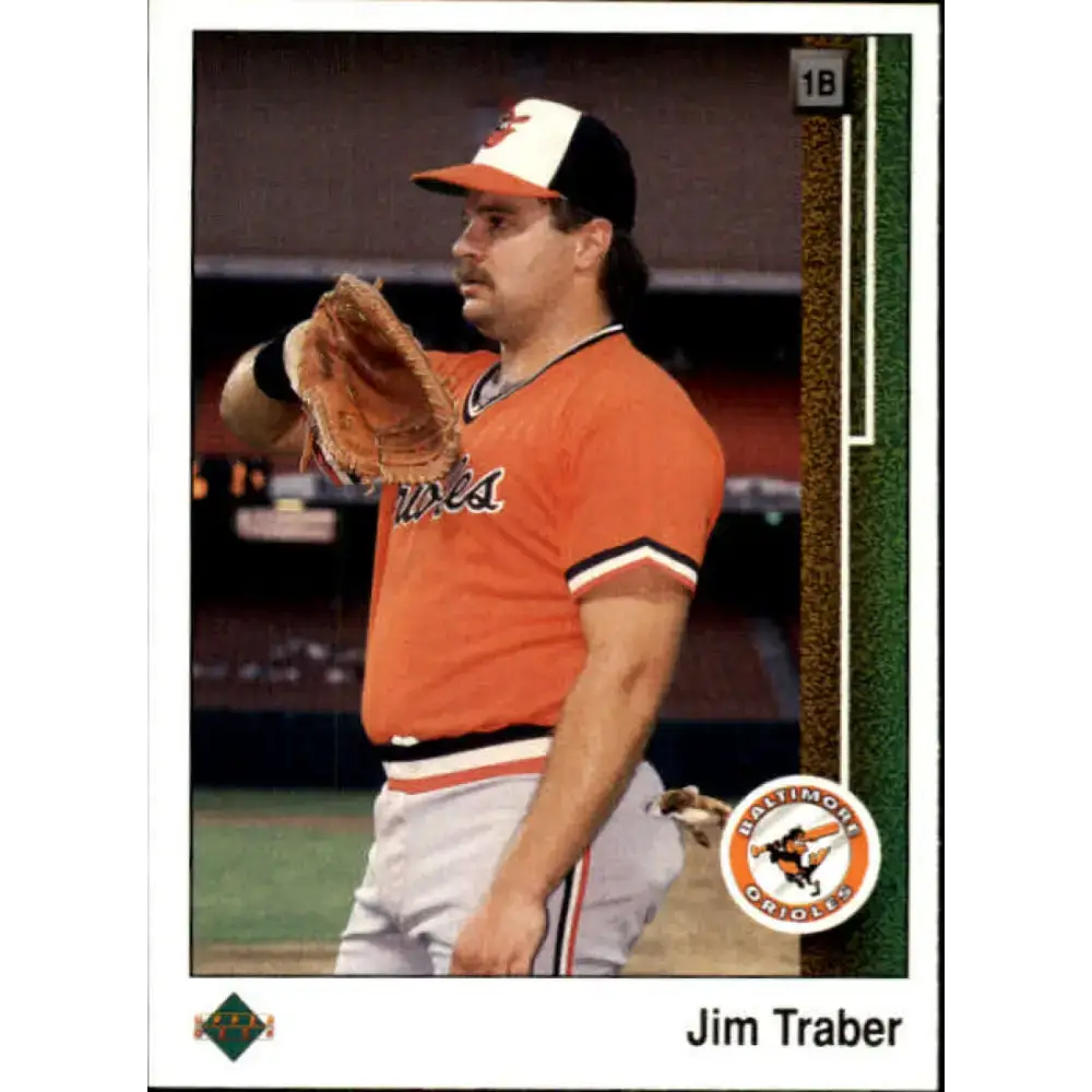 1989 Upper Deck #294 Jim Traber NM-MT Baltimore Orioles Baseball Card - Baseball Card Single