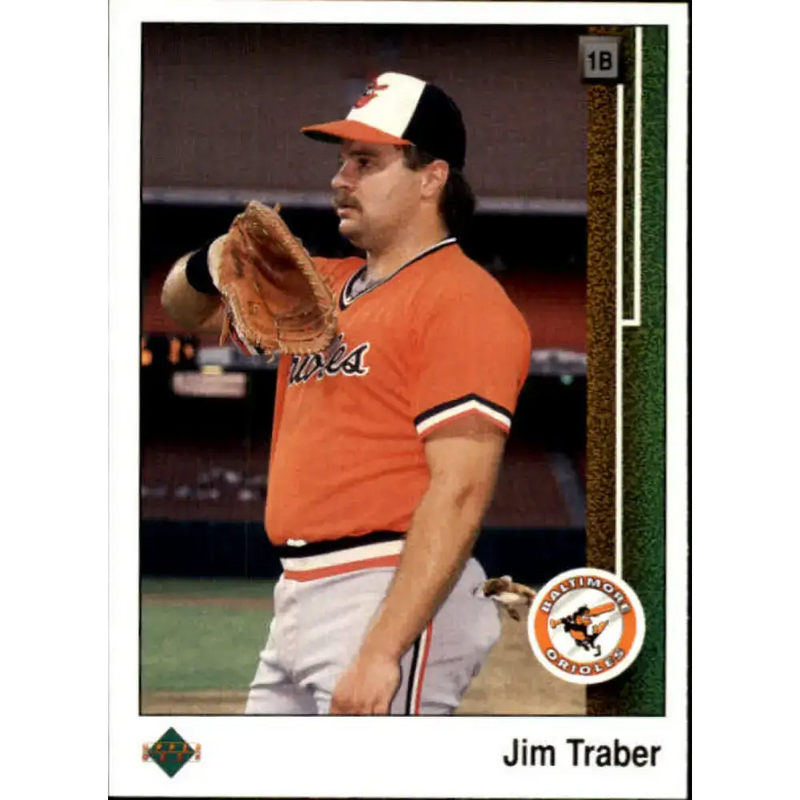 1989 Upper Deck #294 Jim Traber NM-MT Baltimore Orioles Baseball Card - Baseball Card Single
