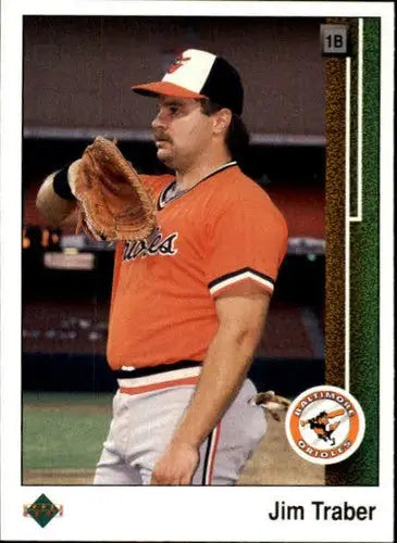 1989 Upper Deck #294 Jim Traber NM Near Mint Orioles - Baseball Card Single