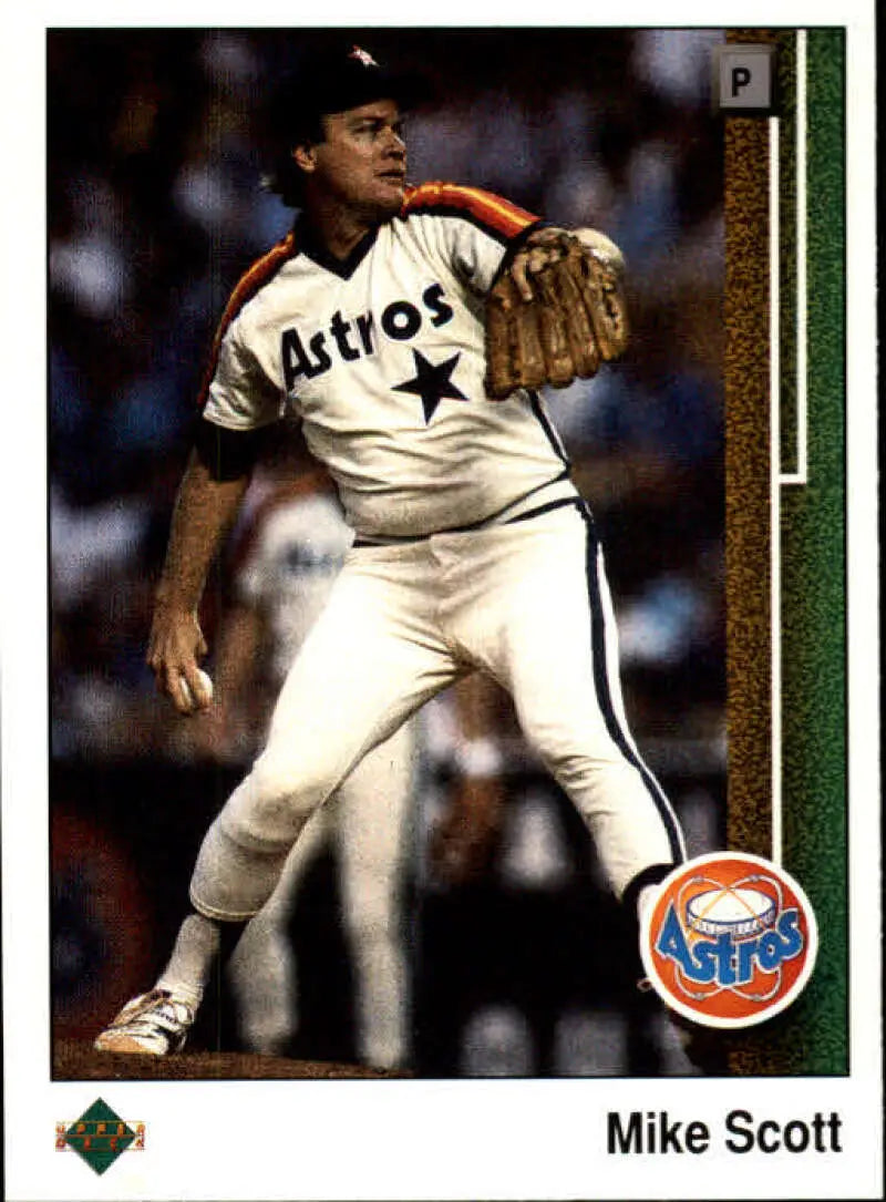 1989 Upper Deck #295 Mike Scott NM-MT Houston Astros Baseball Card - Baseball Card Single