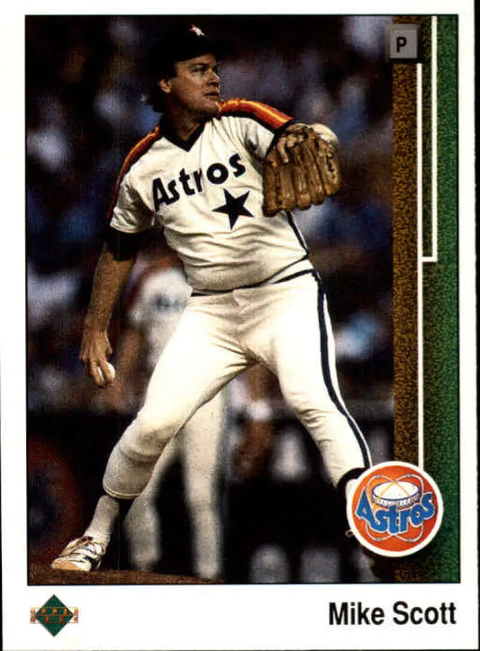 1989 Upper Deck #295 Mike Scott NM-MT Houston Astros Baseball Card - Baseball Card Single