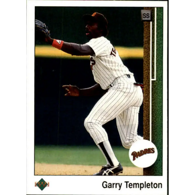 1989 Upper Deck #297 Garry Templeton NM-MT San Diego Padres Baseball Card - Baseball Card Single