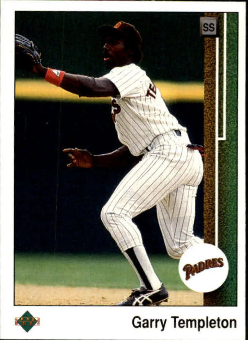 1989 Upper Deck #297 Garry Templeton NM-MT San Diego Padres Baseball Card - Baseball Card Single