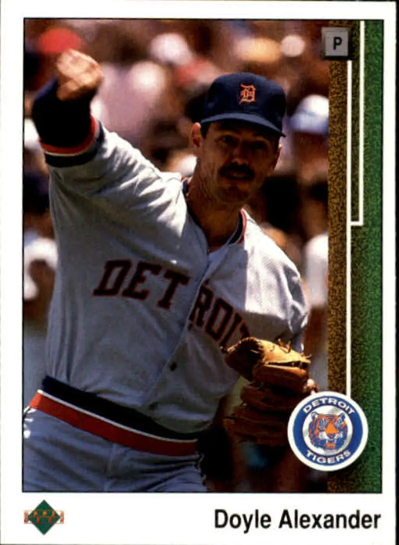 1989 Upper Deck #298 Doyle Alexander NM-MT Detroit Tigers Baseball Card - Baseball Card Single