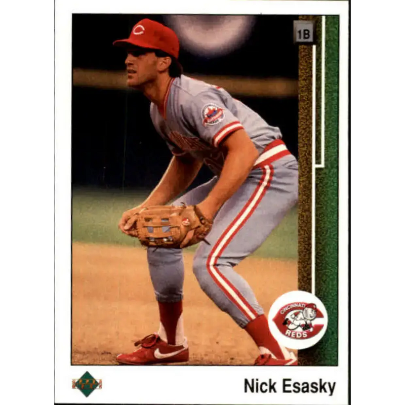 1989 Upper Deck #299 Nick Esasky NM-MT Cincinnati Reds Baseball Card - Baseball Card Single