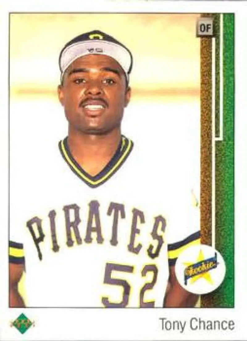 1989 Upper Deck #3 Tony Chance NM-MT RC Rookie Pittsburgh Pirates Baseball Card - Baseball Card Single