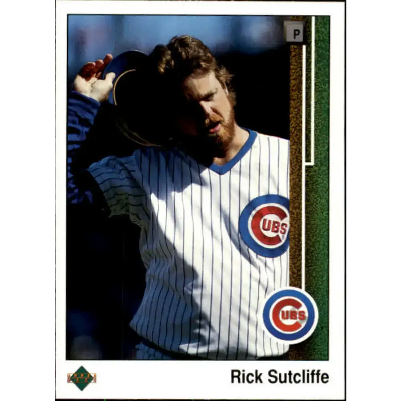 1989 Upper Deck #303 Rick Sutcliffe NM-MT Chicago Cubs Baseball Card - Baseball Card Single