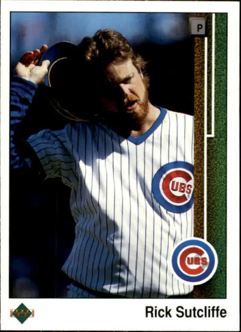 1989 Upper Deck #303 Rick Sutcliffe NM-MT Chicago Cubs Baseball Card - Baseball Card Single