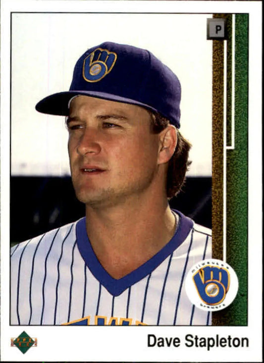 1989 Upper Deck #304 Dave Stapleton NM-MT Milwaukee Brewers Baseball Card - Baseball Card Single