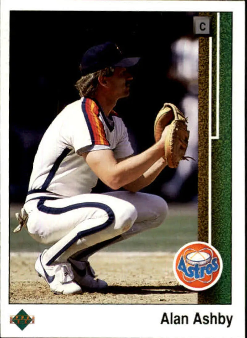 1989 Upper Deck #305 Alan Ashby NM-MT Houston Astros Baseball Card - Baseball Card Single