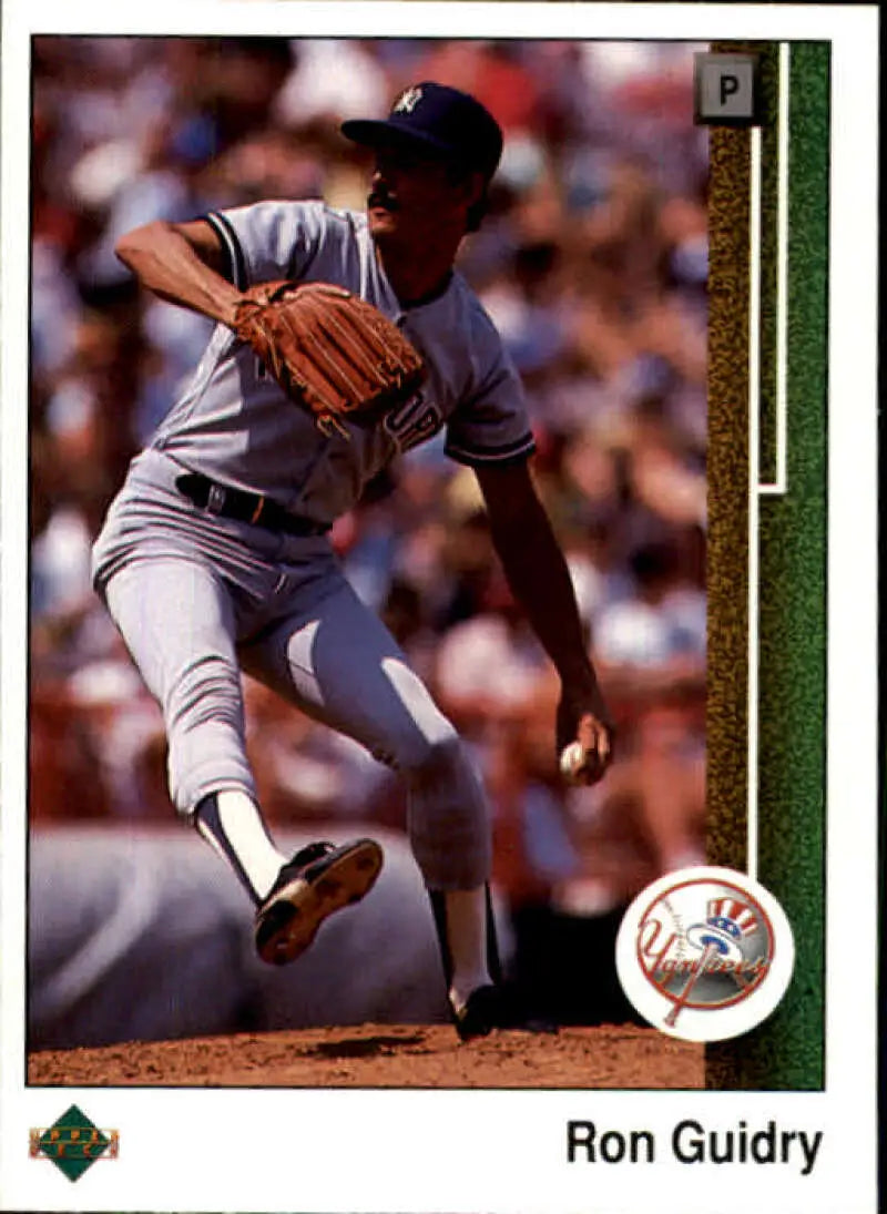 1989 Upper Deck #307 Ron Guidry NM-MT New York Yankees Baseball Card - Baseball Card Single