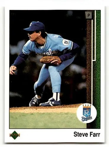 1989 Upper Deck #308 Steve Farr Kansas City Royals Baseball Cards EX ID:54127 - Baseball Card Single