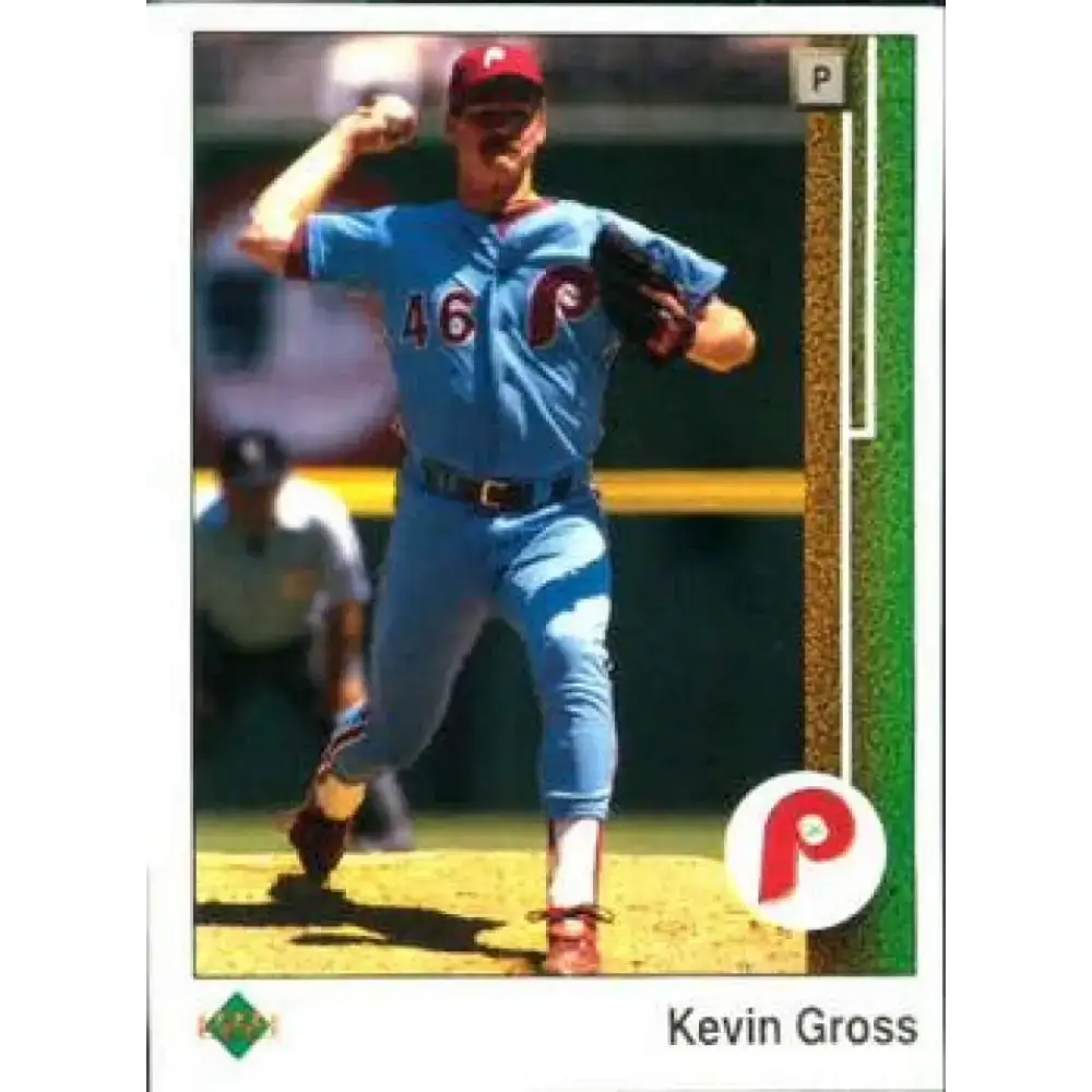 1989 Upper Deck #31 Kevin Gross NM-MT Philadelphia Phillies Baseball Card - Baseball Card Single