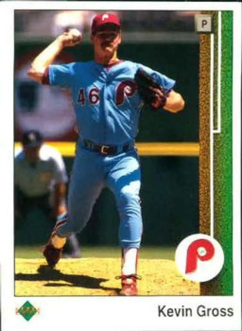 1989 Upper Deck #31 Kevin Gross NM-MT Philadelphia Phillies Baseball Card - Baseball Card Single
