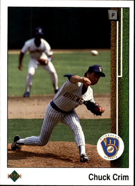 1989 Upper Deck #312 Chad Kreuter NM-MT RC Rookie Texas Rangers Baseball Card - Baseball Card Single