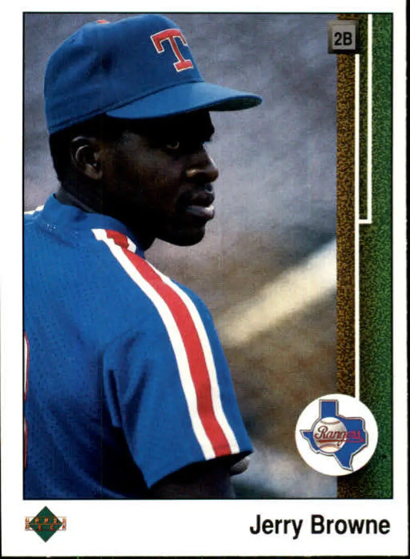 1989 Upper Deck #314 Jerry Browne NM-MT Texas Rangers Baseball Card - Baseball Card Single