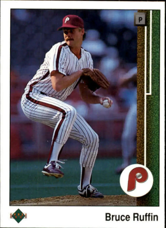 1989 Upper Deck #319 Bruce Ruffin NM-MT Philadelphia Phillies Baseball Card - Baseball Card Single