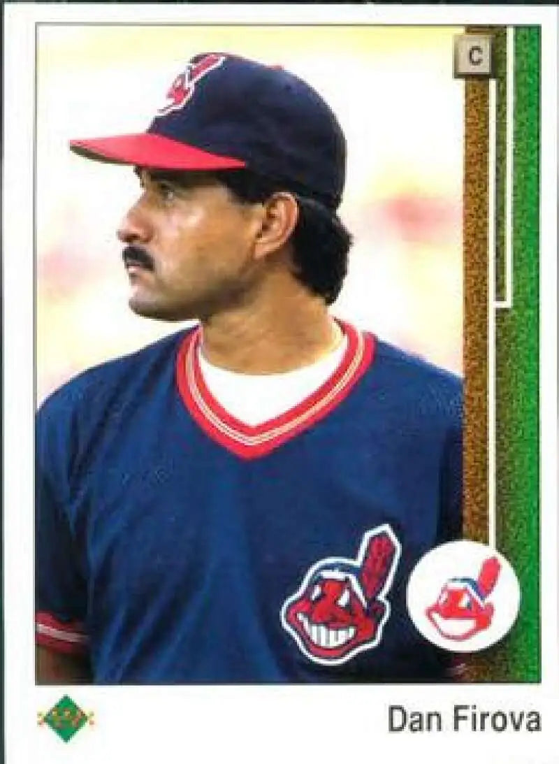 1989 Upper Deck #32 Dan Firova NM-MT RC Rookie Cleveland Indians Baseball Card - Baseball Card Single