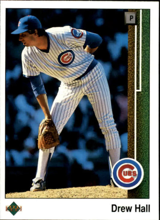 1989 Upper Deck #324 Drew Hall NM-MT Chicago Cubs Baseball Card - Baseball Card Single