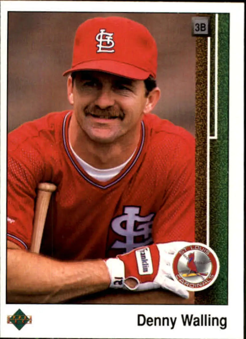 1989 Upper Deck #327 Denny Walling NM-MT St. Louis Cardinals Baseball Card - Baseball Card Single