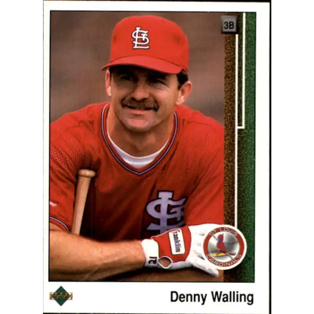 1989 Upper Deck #327 Denny Walling NM-MT St. Louis Cardinals Baseball Card - Baseball Card Single