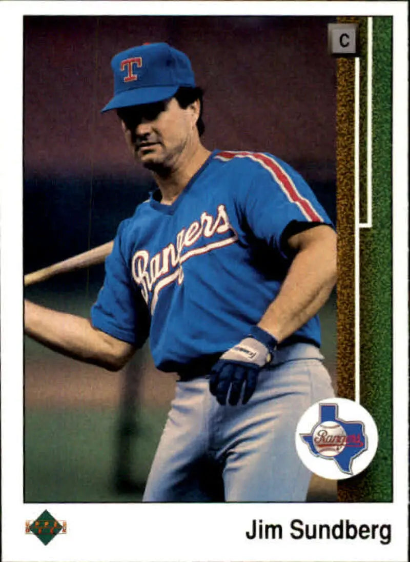 1989 Upper Deck #331 Jim Sundberg NM-MT Texas Rangers Baseball Card - Baseball Card Single