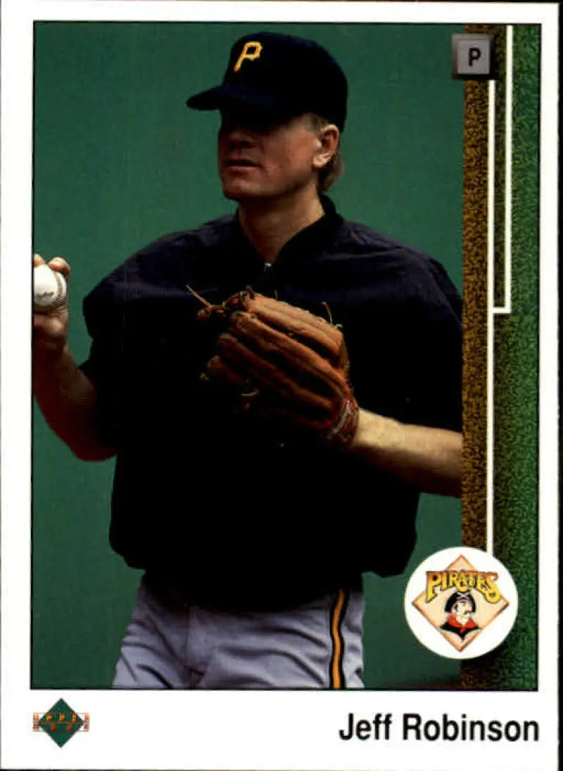1989 Upper Deck #332 Jeff Robinson NM-MT Pittsburgh Pirates Baseball Card - Baseball Card Single