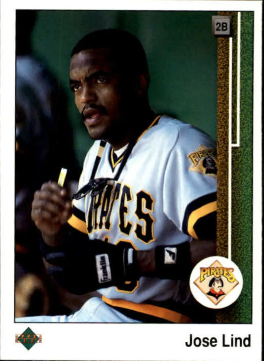 1989 Upper Deck #334 Jose Lind NM-MT Pittsburgh Pirates Baseball Card - Baseball Card Single