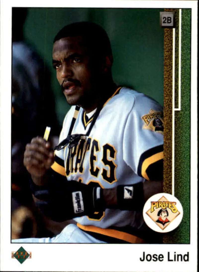 1989 Upper Deck #334 Jose Lind NM-MT Pittsburgh Pirates Baseball Card - Baseball Card Single