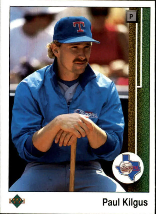 1989 Upper Deck #335 Paul Kilgus NM-MT Texas Rangers Baseball Card - Baseball Card Single