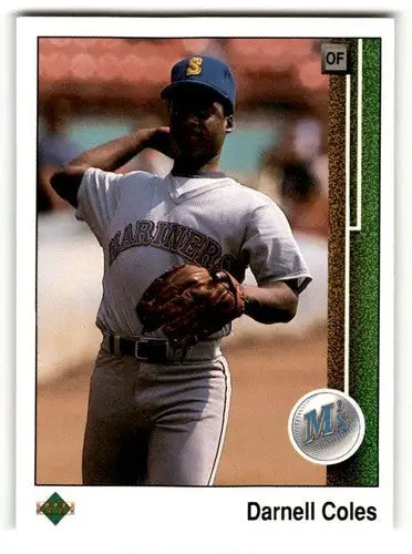 Darnell Coles Seattle Mariners baseball card from 1989 Upper Deck collection