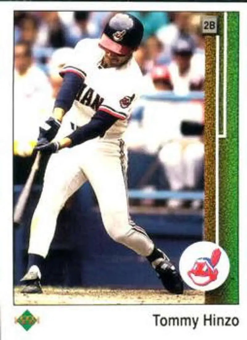 1989 Upper Deck #34 Tommy Hinzo NM-MT Cleveland Indians Baseball Card - Baseball Card Single