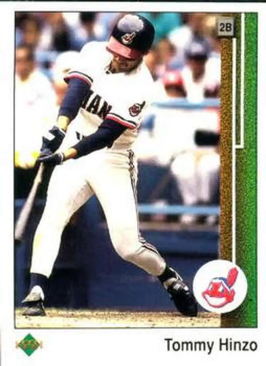 1989 Upper Deck #34 Tommy Hinzo NM-MT Cleveland Indians Baseball Card - Baseball Card Single