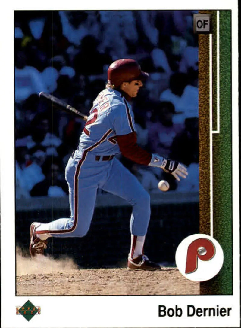 1989 Upper Deck #340 Bob Dernier NM-MT Philadelphia Phillies Baseball Card - Baseball Card Single