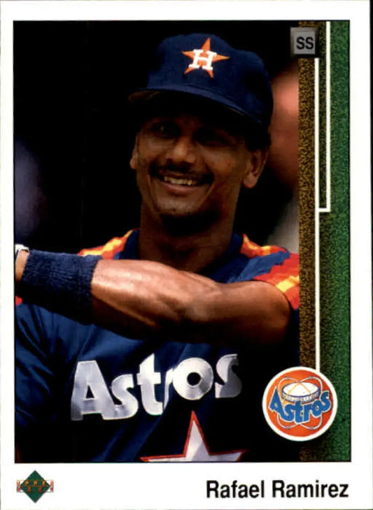 1989 Upper Deck #341 Rafael Ramirez NM-MT Houston Astros Baseball Card - Baseball Card Single