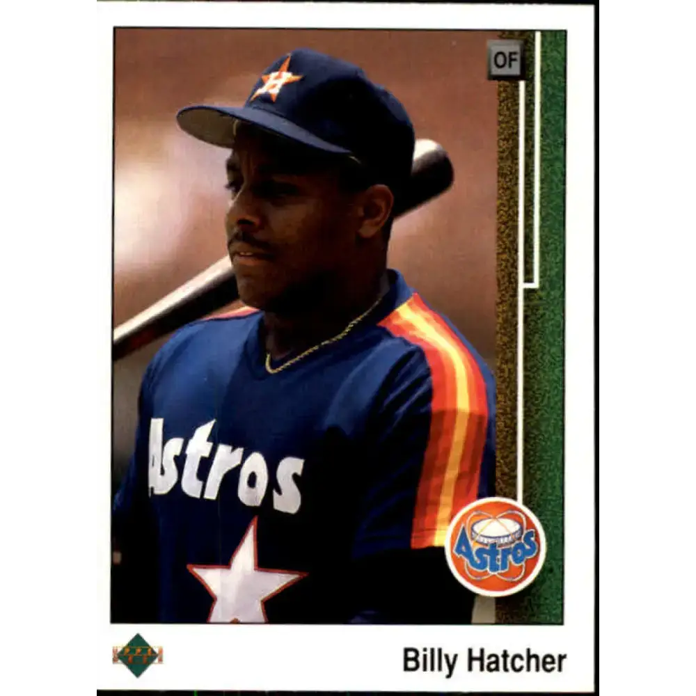 1989 Upper Deck #344 Billy Hatcher NM-MT Houston Astros Baseball Card - Baseball Card Single