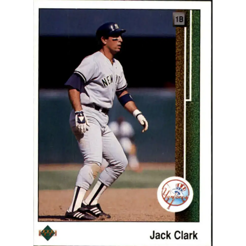 1989 Upper Deck #346 Jack Clark NM-MT New York Yankees Baseball Card - Baseball Card Single