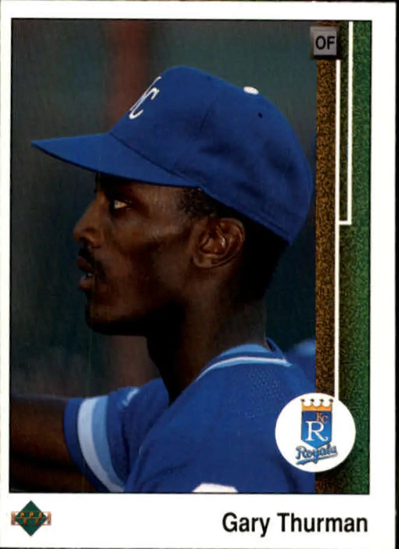 1989 Upper Deck #347 Gary Thurman NM-MT Kansas City Royals Baseball Card - Baseball Card Single
